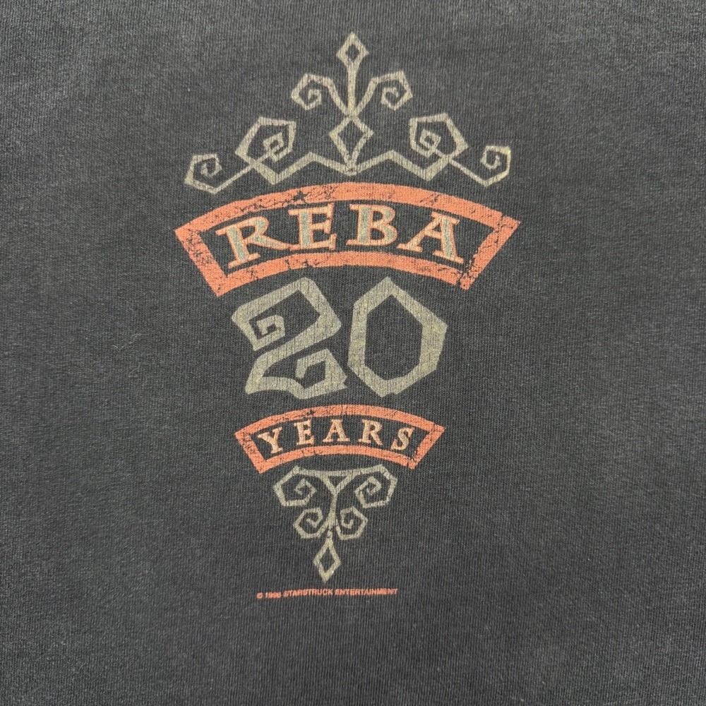 VTG 1996 Single Stitch Reba McEntire 20 Years Tour Shirt XL Black Country Music - Picture 8 of 10